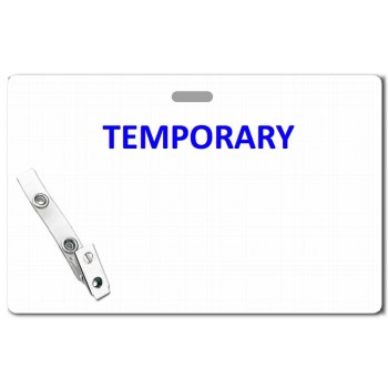 Card Stock Temporary Badge - 100 Pack